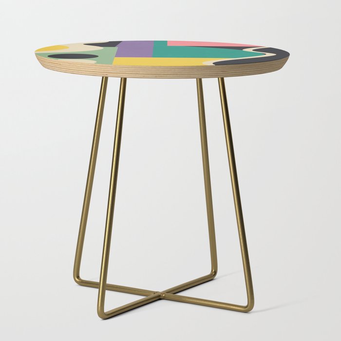 Colorful Geometric Abstract Art 21 Side Table Gallery Image 1