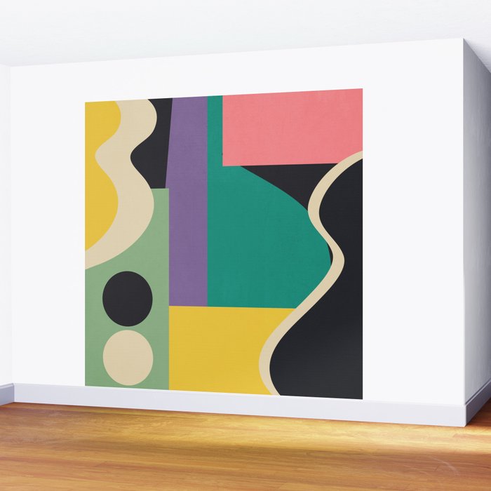 Colorful Geometric Abstract Art 21 Wall Mural Gallery Image 2