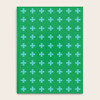 Swiss Cross Symbol in Blue & Green Notebook Gallery Image 4