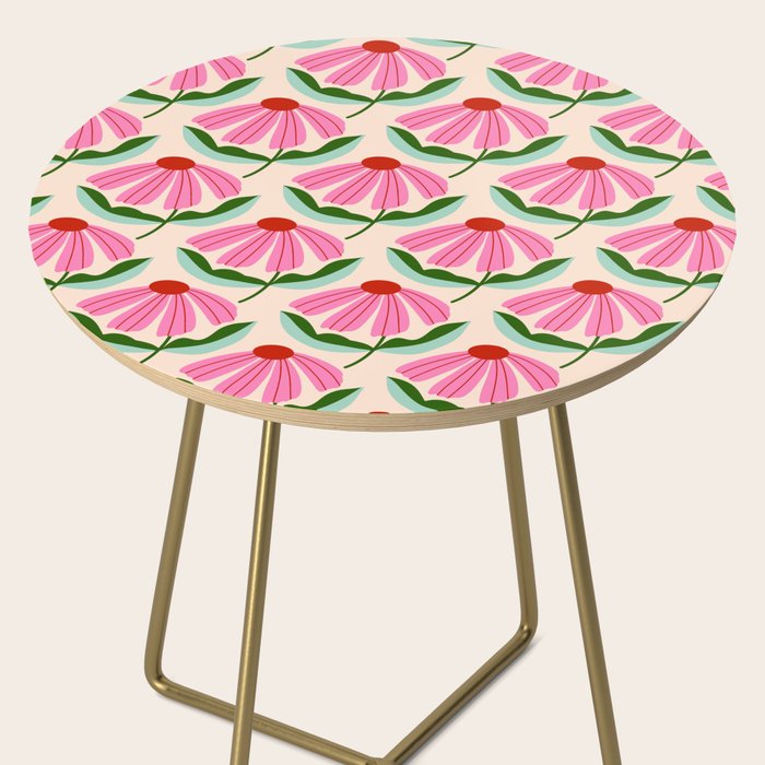 Pink and Red Daisy Side Table Gallery Image 2