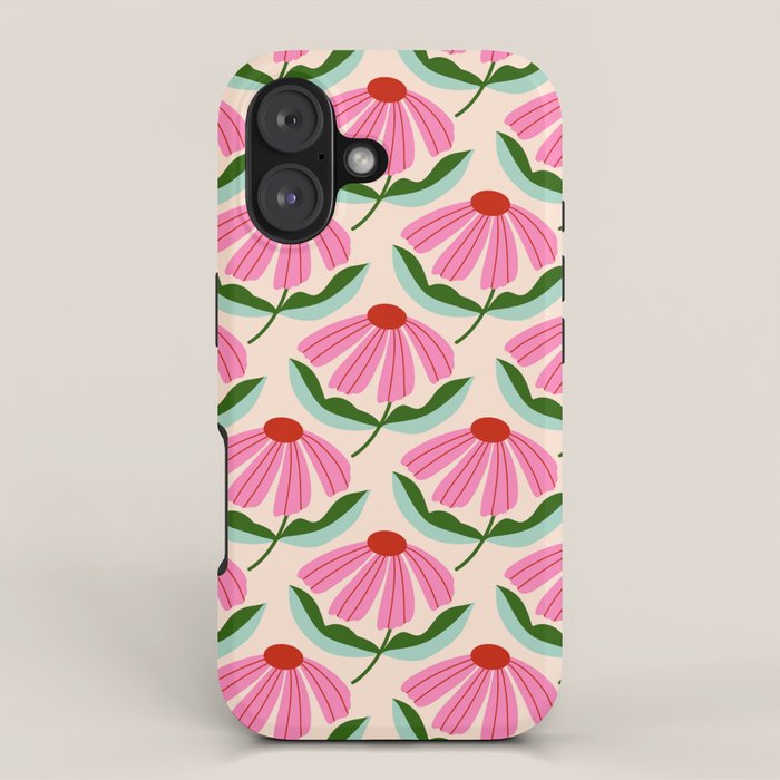 Pink and Red Daisy iPhone Case Gallery Image 1