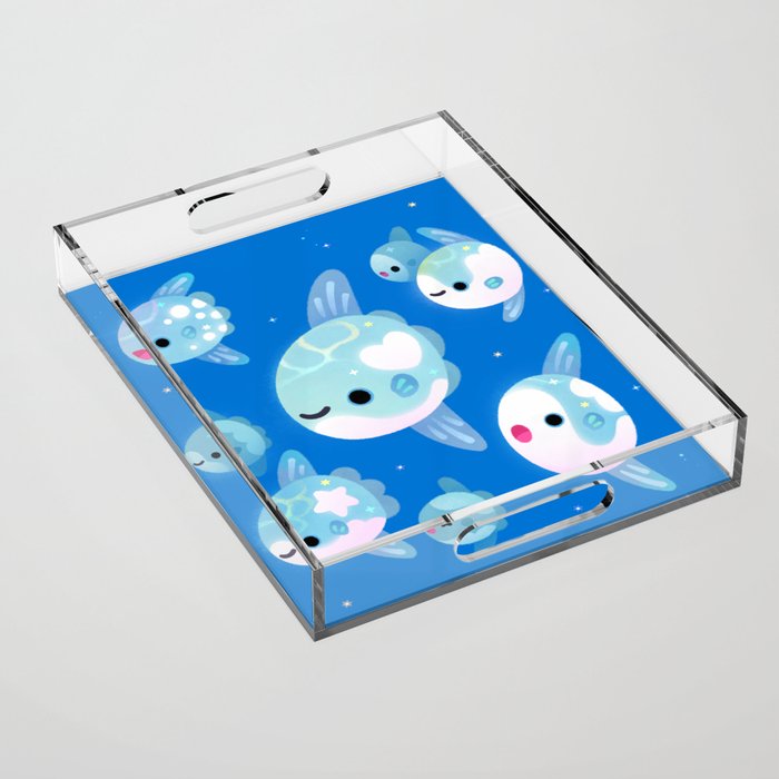 Swimming sunfish Acrylic Tray Gallery Image 1