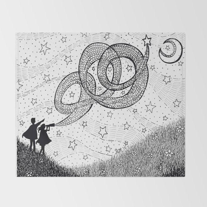 Bottling Starlight Throw Blanket Gallery Image 2