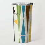 Mid-Century Modern Art Cat 2 Travel Mug Gallery Image 2