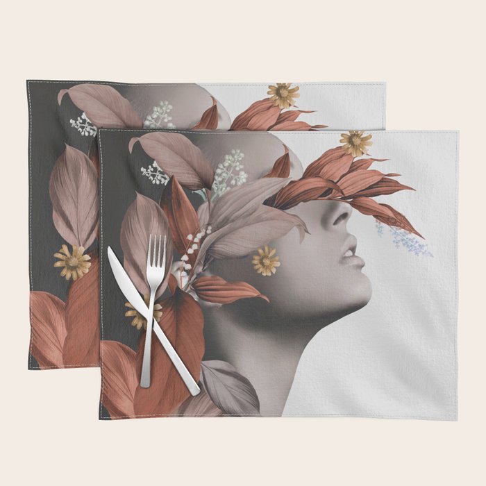 Floral Portrait 10 Placemat Gallery Image 1