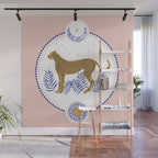 Wild Cheetah and the Moon 2 Wall Mural Gallery Image 1