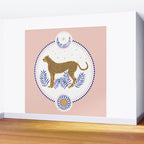 Wild Cheetah and the Moon 2 Wall Mural Gallery Image 2