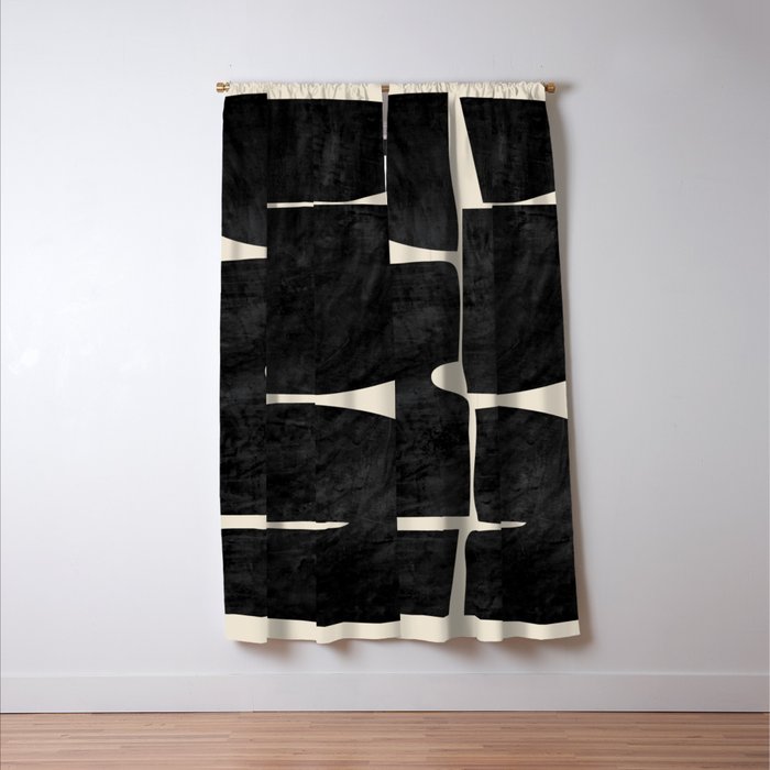 Modern Abstract Minimal Shapes 214 Window Curtain Gallery Image 3