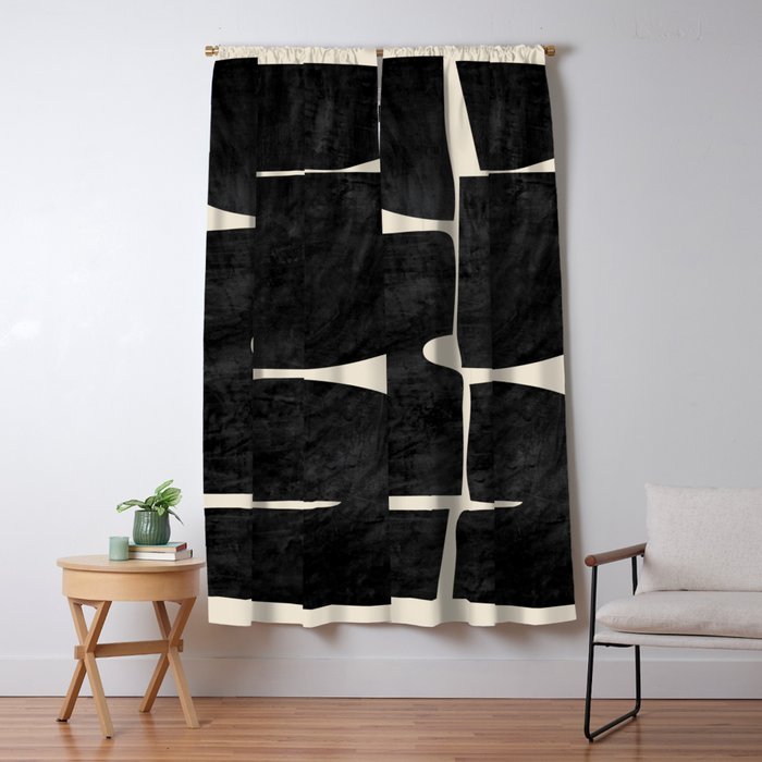 Modern Abstract Minimal Shapes 214 Window Curtain Gallery Image 1