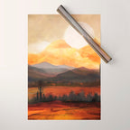 Desert in the Golden Sun Glow Wrapping Paper Gallery Image 1