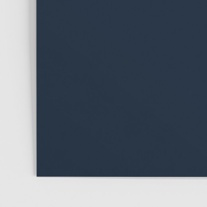 Minimal, Solid Color, Dark Navy Blue Poster Gallery Image 3