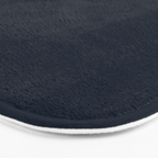 Minimal, Solid Color, Dark Navy Blue Bath Mat Gallery Image 3