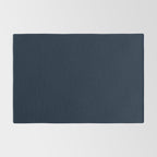 Minimal, Solid Color, Dark Navy Blue Rug Gallery Image 2