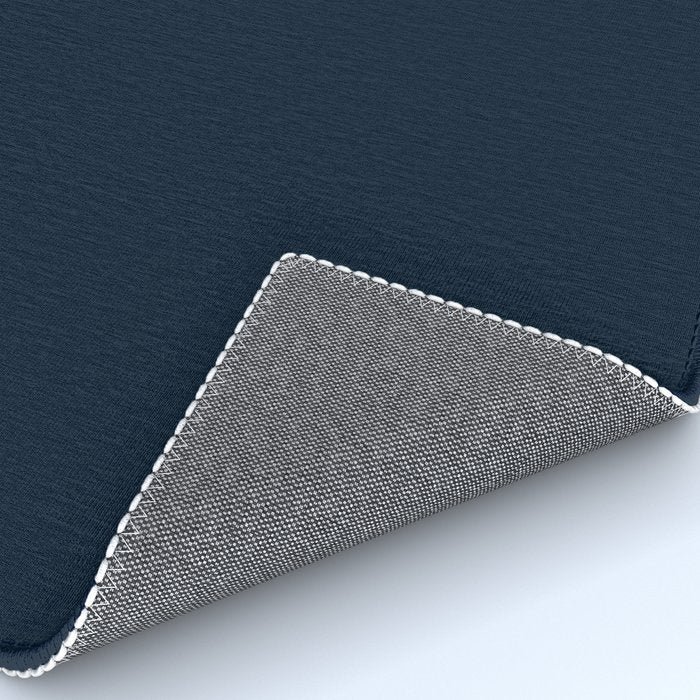 Minimal, Solid Color, Dark Navy Blue Rug Gallery Image 4