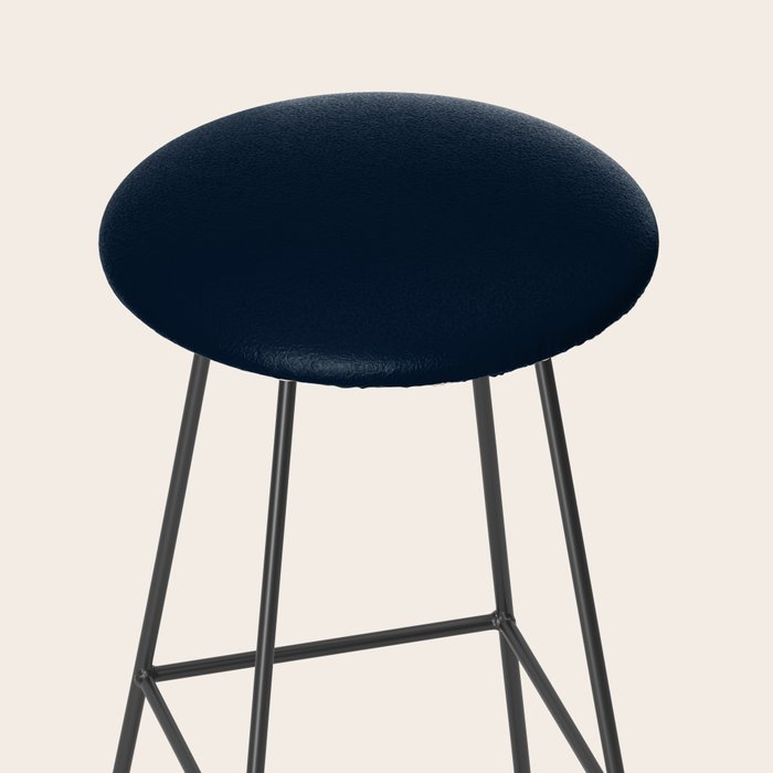 Minimal, Solid Color, Dark Navy Blue Stool Gallery Image 2