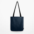 Minimal, Solid Color, Dark Navy Blue Tote Bag Gallery Image 2