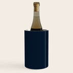 Minimal, Solid Color, Dark Navy Blue Wine Chiller Gallery Image 2