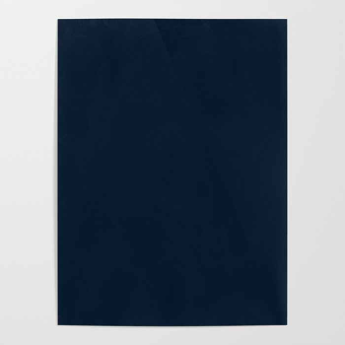 Minimal, Solid Color, Dark Navy Blue Poster Gallery Image 4
