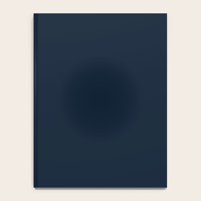 Minimal, Solid Color, Dark Navy Blue Notebook Gallery Image 4