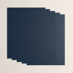 Minimal, Solid Color, Dark Navy Blue Wrapping Paper Gallery Image 3