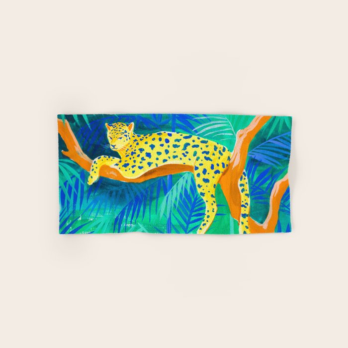 Leopard on Tree Bath Towel Gallery Image 1