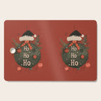 Festive Ho Ho Ho Bauble Red  Cutting Board Gallery Image 1