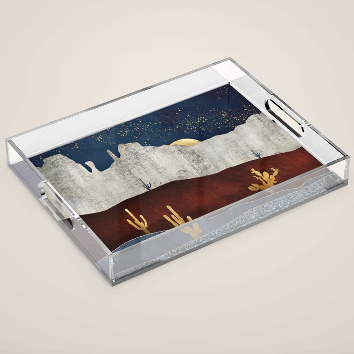 Moonlit Desert Acrylic Tray Gallery Image 1