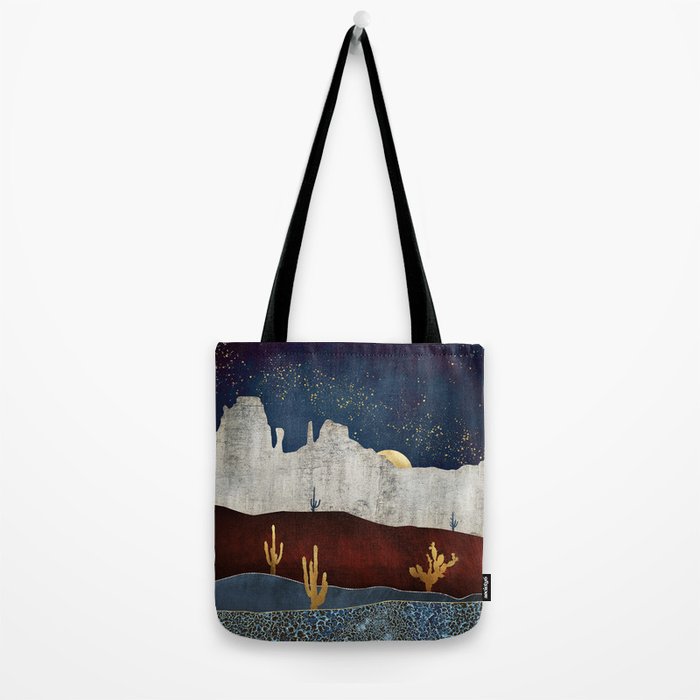 Moonlit Desert Tote Bag Gallery Image 2