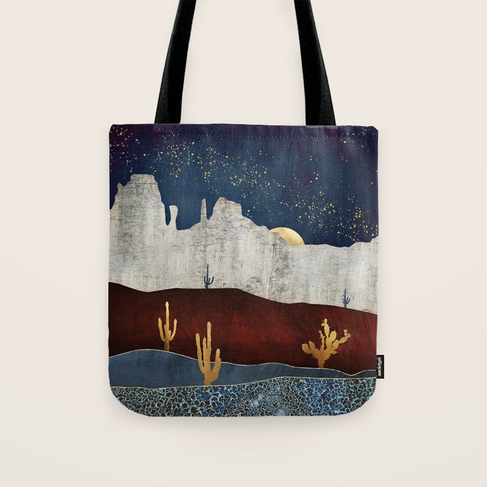 Moonlit Desert Tote Bag Gallery Image 1