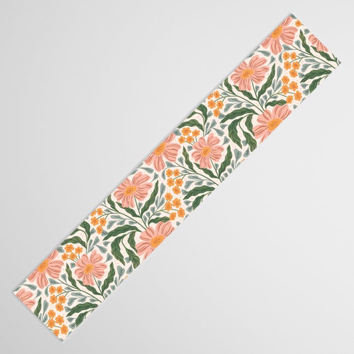 Mila I - boho nature inspired illustration Table Runner Gallery Image 3