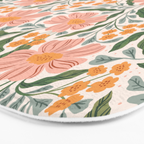 Mila I - boho nature inspired illustration Bath Mat Gallery Image 3