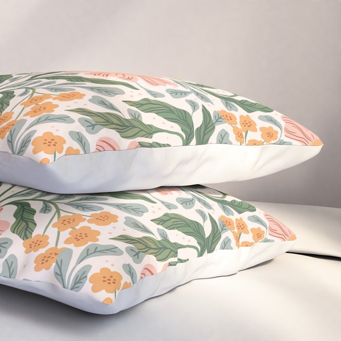 Mila I - boho nature inspired illustration Pillow Sham Gallery Image 3