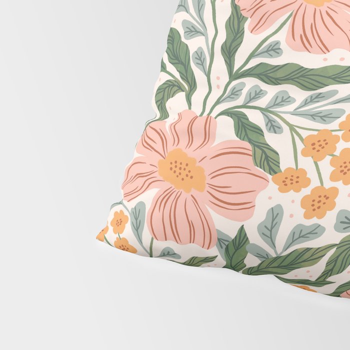 Mila I - boho nature inspired illustration Pillow Sham Gallery Image 4