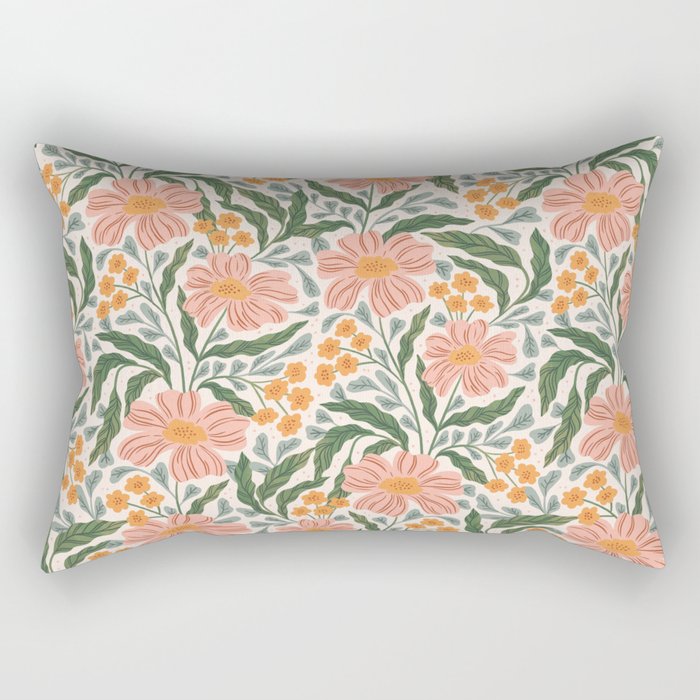 Mila I - boho nature inspired illustration Rectangular Pillow Gallery Image 2