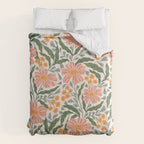 Mila I - boho nature inspired illustration Comforter Gallery Image 6