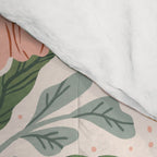 Mila I - boho nature inspired illustration Comforter Gallery Image 4