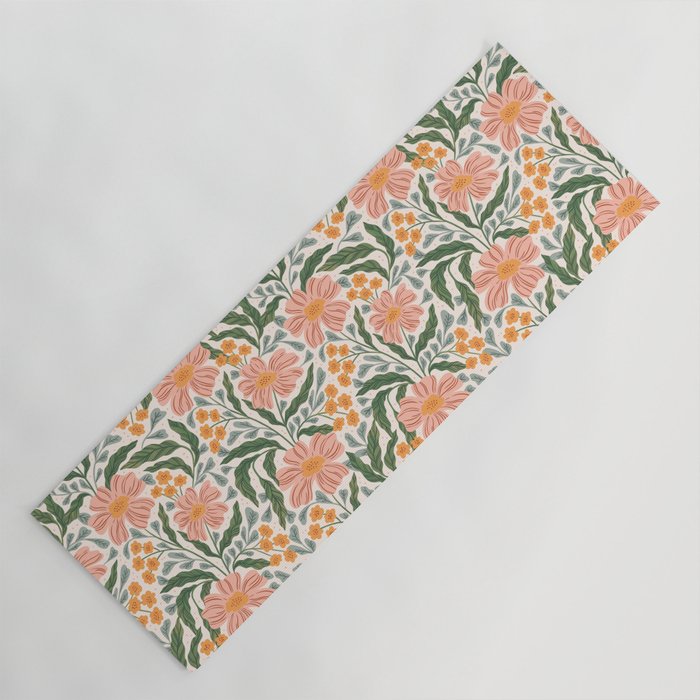 Mila I - boho nature inspired illustration Yoga Mat Gallery Image 1