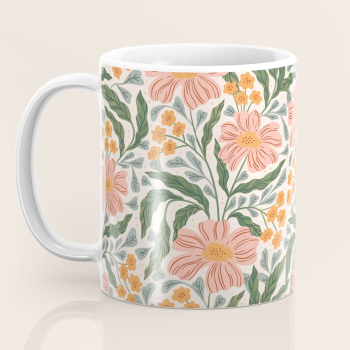 Mila I - boho nature inspired illustration Coffee Mug Gallery Image 3