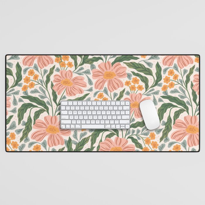 Mila I - boho nature inspired illustration Desk Mat Gallery Image 1