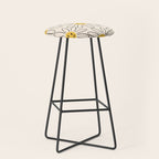 Smiley face 70s Daisy  Stool Gallery Image 1