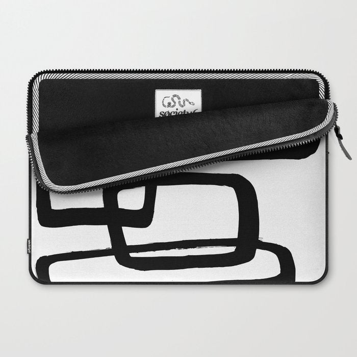 Mod Ink White Background Laptop Sleeve Gallery Image 2