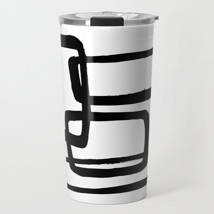 Mod Ink White Background Travel Mug Gallery Image 1