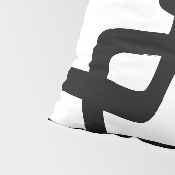 Mod Ink White Background Pillow Sham Gallery Image 4