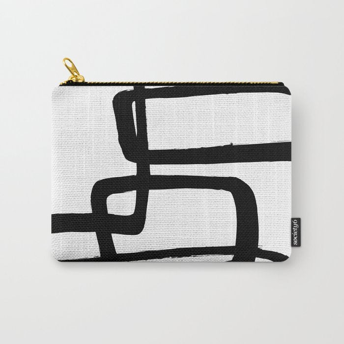 Mod Ink White Background Carry All Pouch Gallery Image 1