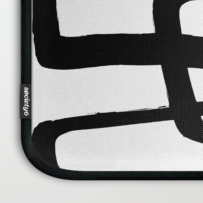 Mod Ink White Background Laptop Sleeve Gallery Image 3