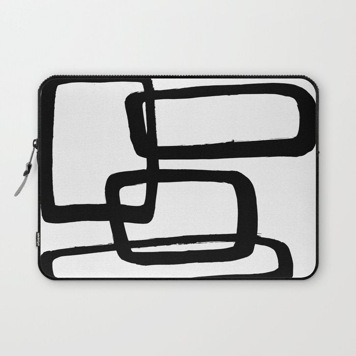 Mod Ink White Background Laptop Sleeve Gallery Image 1