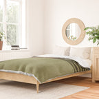Olive Green Brown Gray Black Bold Lines Artwork Duvet Cover Gallery Image 2