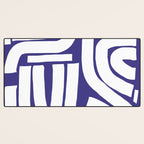 Abstract stripe mosaic Desk Mat Gallery Image 3