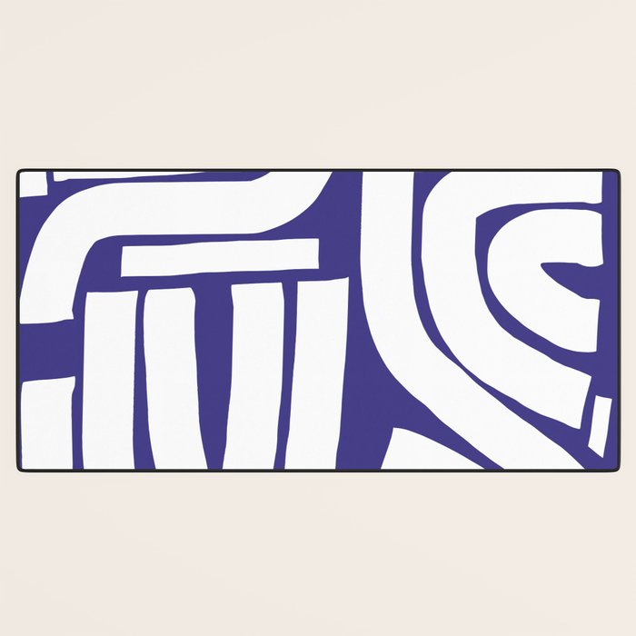 Abstract stripe mosaic Desk Mat Gallery Image 3