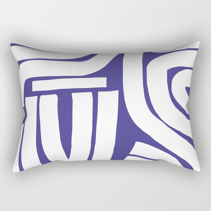 Abstract stripe mosaic Rectangular Pillow Gallery Image 1
